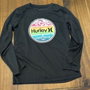 Hurley Black Shirt with Vibrant Logo